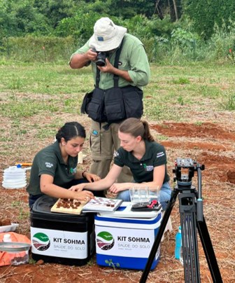 Gravação de reportagem com o Kit SOHMA